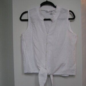 Kaktus tie up 100% cotton sleeveless top